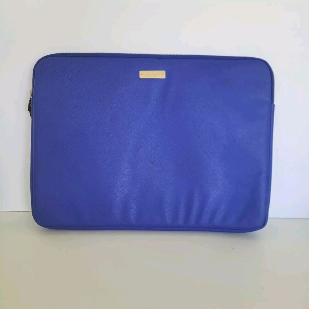 Kate Spade Slim Universal Blue Laptop Bag Sleeve Pouch Zip 13Inch Padded